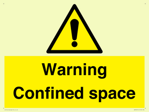 Warning Confined space